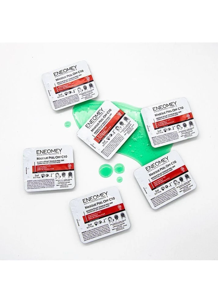 Тонізувальна маска для відновлення кольору обличчя Masque Peel Off C10 Toning Peel Off Radiance Mask,6х5 мл Eneomey (385333511)