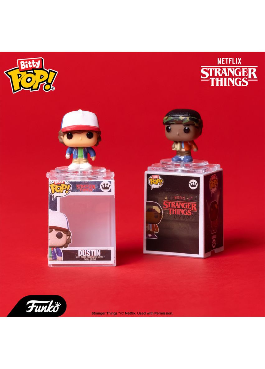 Набор игровых фигурок Bitty POP! - Дастин (4 фигурки в асс.) Funko (327826308)