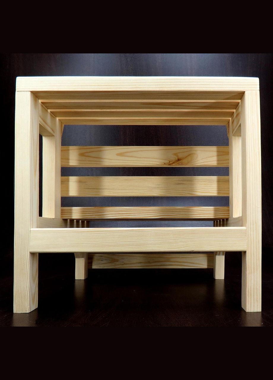 Лавка-сходинка з дерева Трініті бланже (ССТ-000601) No Brand (327869238)