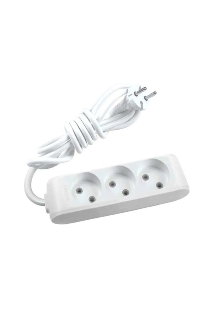 Удлинитель X-tendia 3 гнезда, 3 м, с защитными шторками, серый Panasonic (335062497)