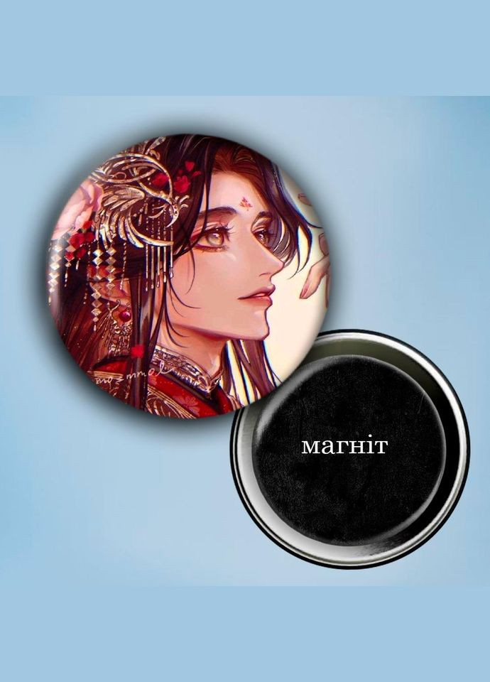 Фотомагнит (магнит на холодильник) Аниме Благословение небожителей #0001 56 мм черный No Brand (309157189)