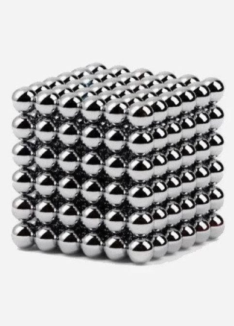 Іграшка-антистрес Neo Cube 4мм головоломка для дітей срібло (1756374518) No Brand (329694918)
