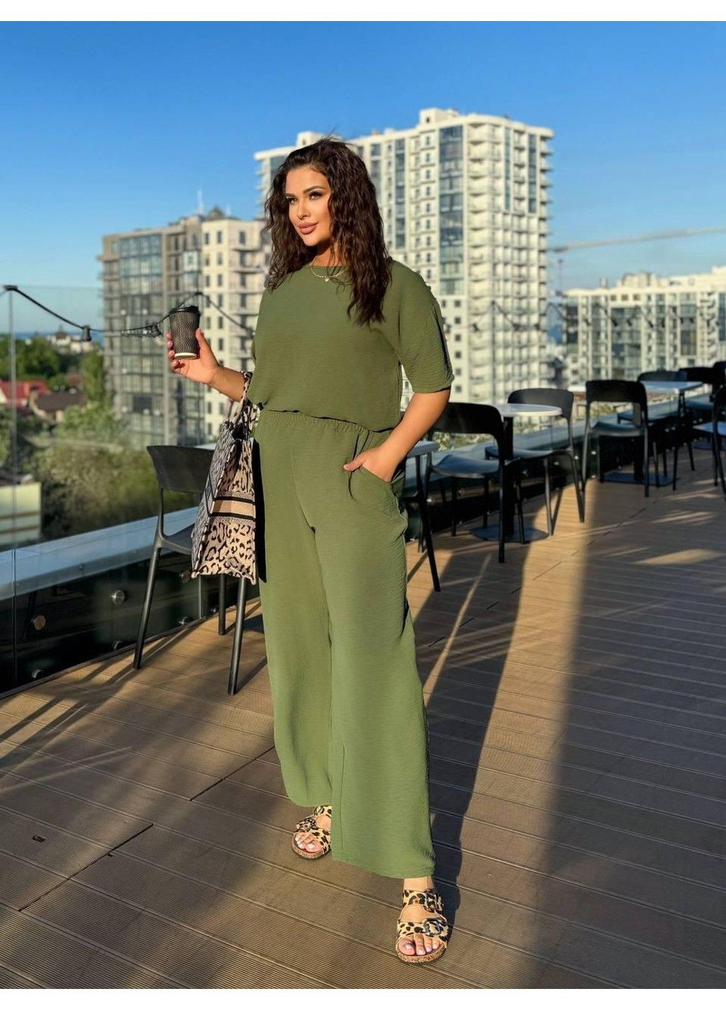 Ідеальний вільний костюм, мод СЕН-178, хакі, розмір 48-50 No Brand (355469539)