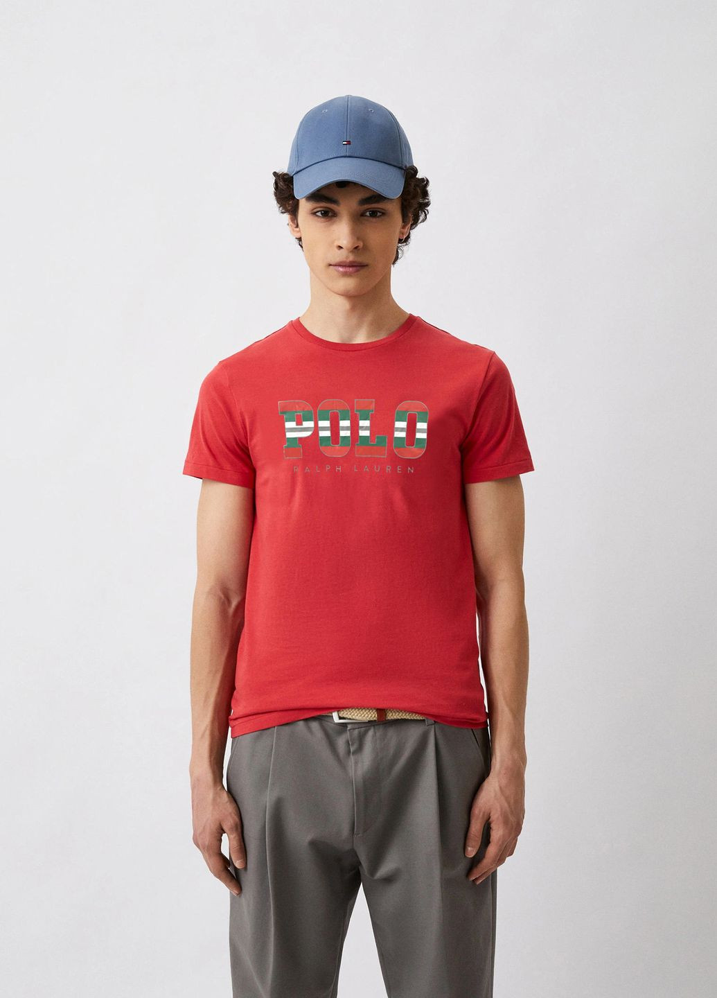 Красная футболка из хлопка slim fit Polo Ralph Lauren