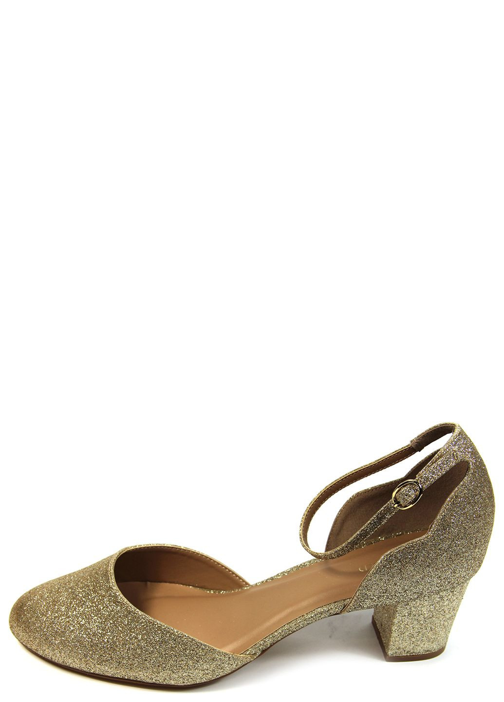 Золотые женские босоножки Anna Field с ремешком