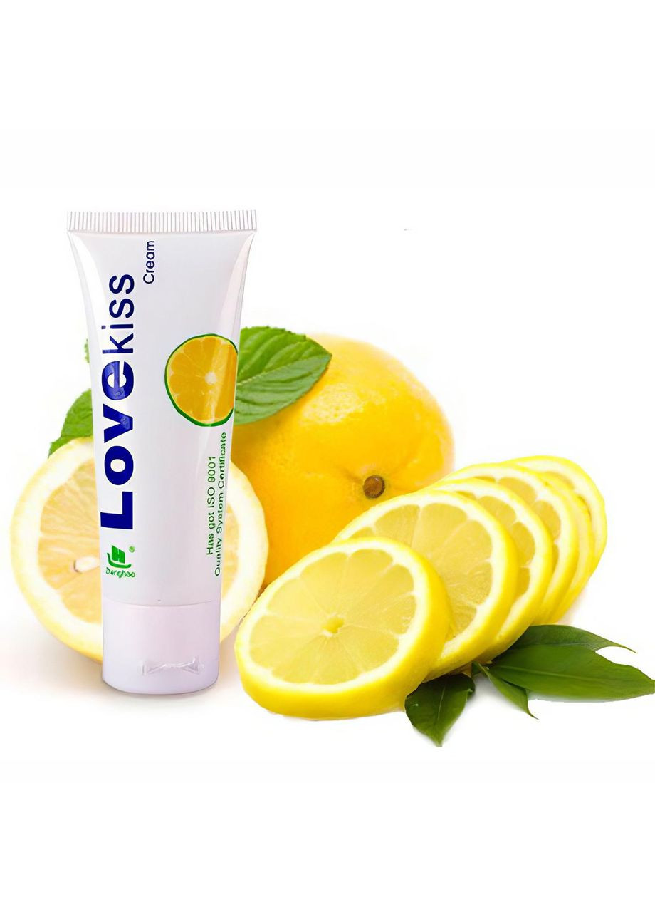 Гель-лубрикант увлажняющий Love Kiss на водной основе со вкусом лимона 50 мл No Brand (366665378)