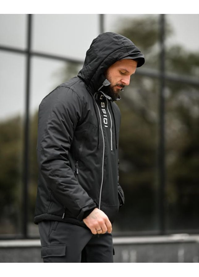 Чорна зимня зимняя курточка ruissiqi blac No Brand