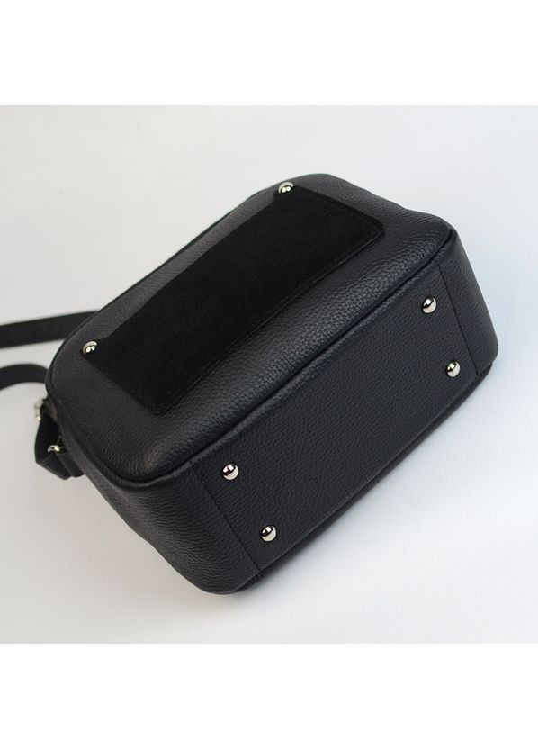 Сумка женская кожаная замшевая маленькая молодежная черная кросс-боди через плечо Serebro (371392452)