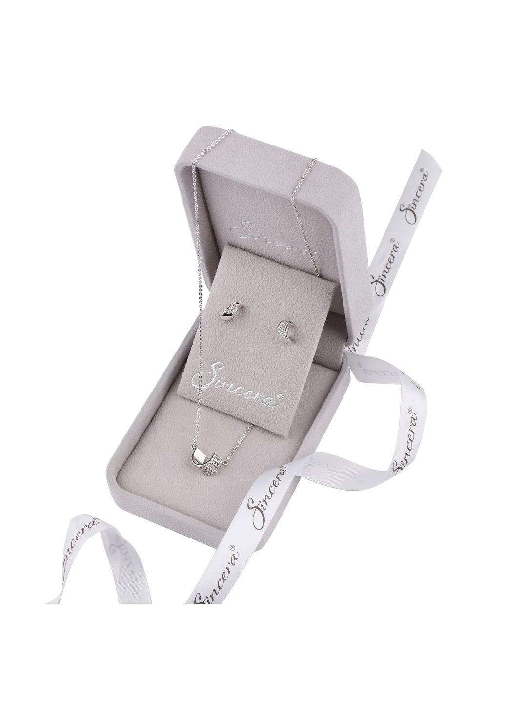 Мініатюрна підвіска з кубічним цирконієм Sincera (339869951)