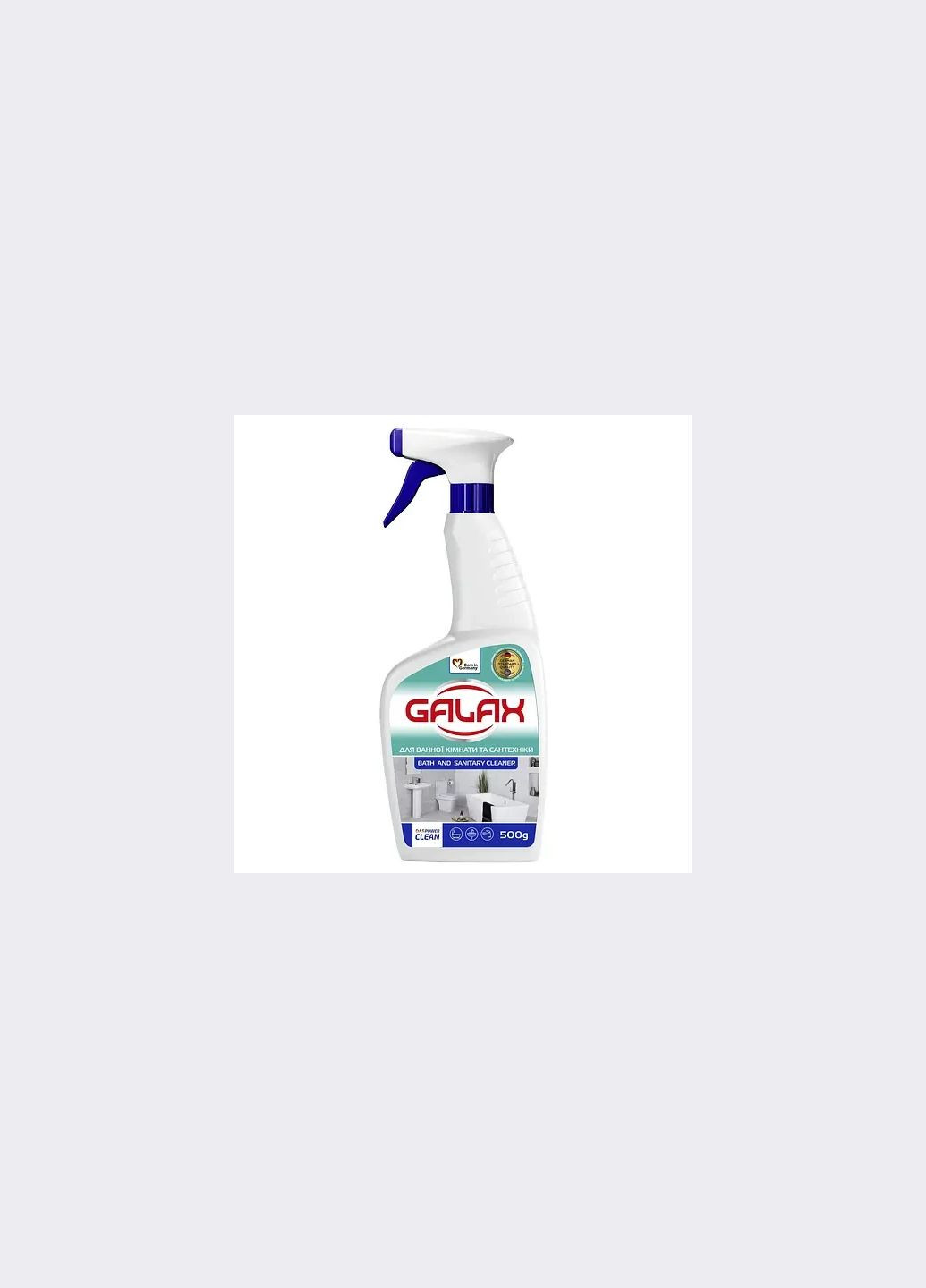 Засіб для миття ванної кімнати та сантехніки das PowerClean 500г Galax (317176032)