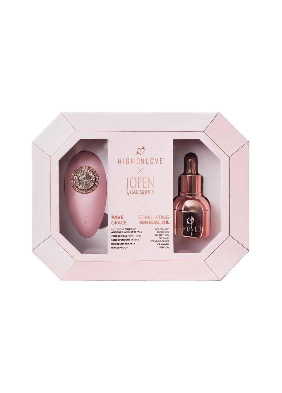 Подарочный набор HighOnLove & JOPEN: Objects of Desire (капли для клитора и вибратор с кристаллами) No Brand (366877064)