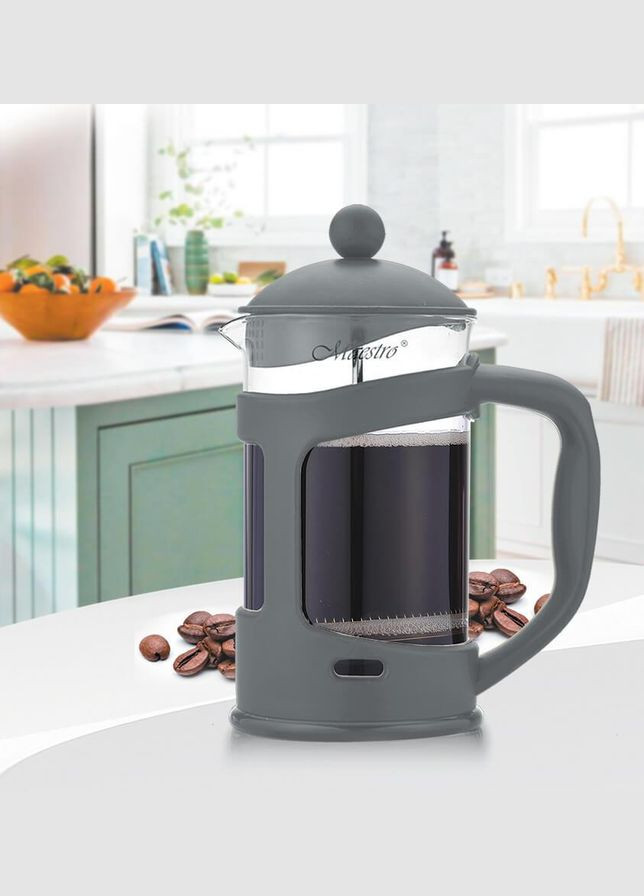 Френч-прес (Заварник) для чаю та кави 800 мл (MR-1665-800-GRAY) Maestro (334005579)