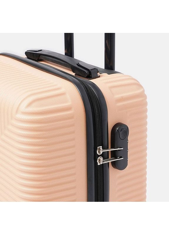 Чемодан маленький 4 колеса T1Bowtie21pudra-M Ricco Grande (365728032)