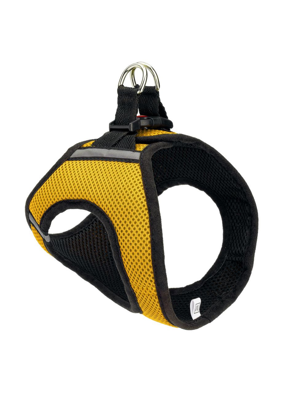 Шлей из сетчатого нейлона, с пластиковой пряжкой и светоотражающими элементами XS 255-280 мм Желтый Kareline (339075472)