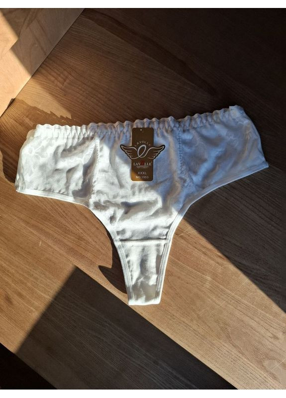 Женские стринги с кружевом и высокой посадкой Lavolle Стрінги (358936126)