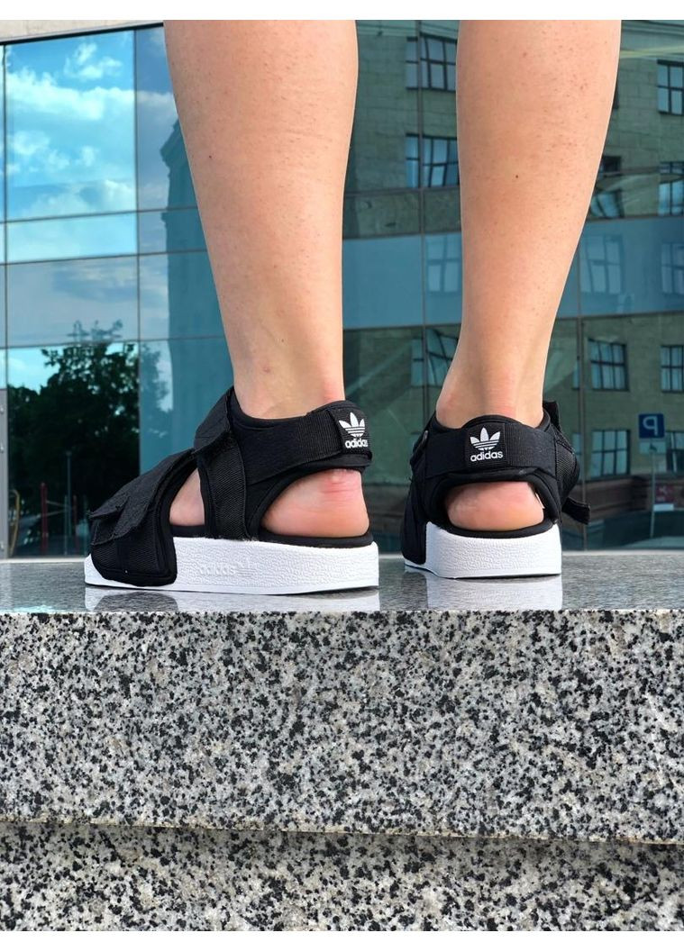 КРОСІВКИ ЖІНОЧІ ADIDAS BLACK WHITE 2 АДІДАС No Brand чорні демісезони (368885744)