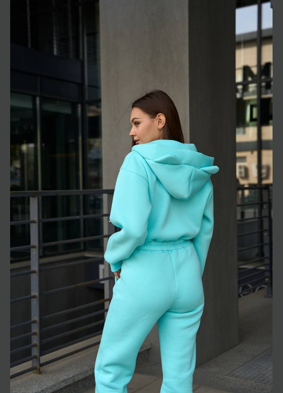 Женский комбинезон с ушками No Brand бирюзовый