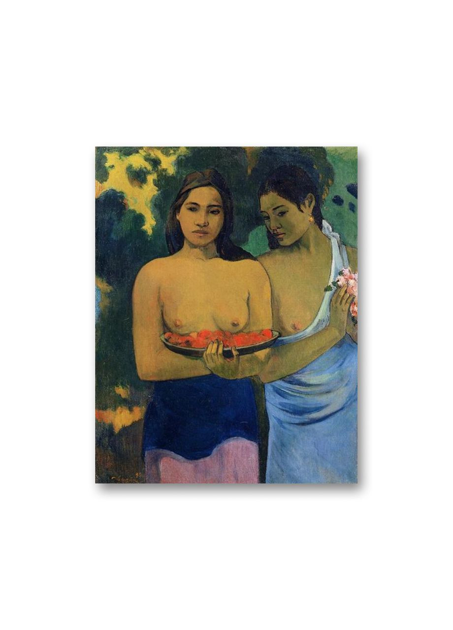 Печать на холсте «Две таитянки Поль Гоген» 50x70 No Brand (346495592)