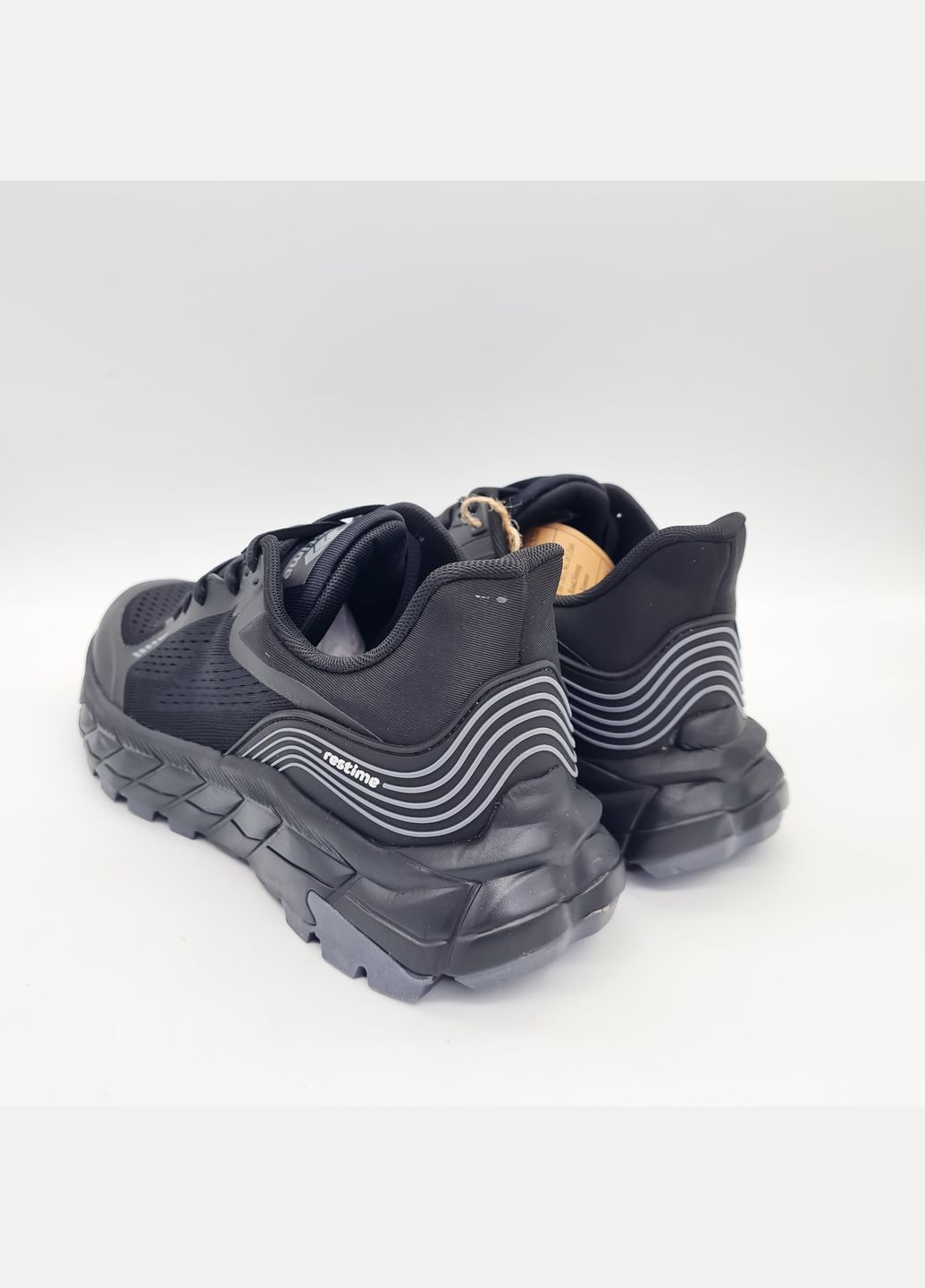 Чорні всесезон кросівки (р) текстиль 0-2-2-sml-24076 Restime