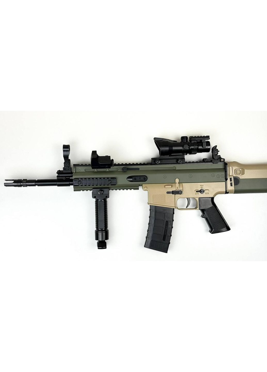 Детский автомат на орбизах Scar гелевой игрушечный бластер пистолет с орбизами гидрогелевой пейнтбольный набор оружие для детей No Brand (366664840)