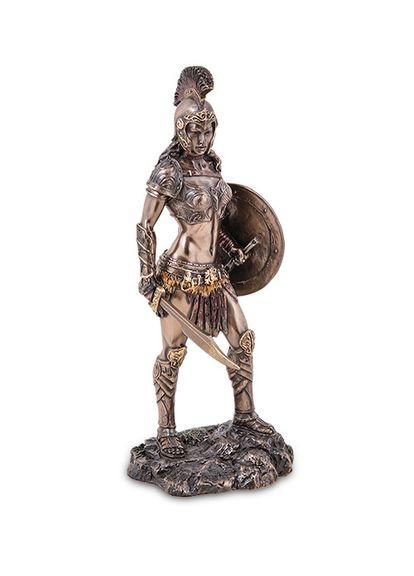 Статуэтка Амазонка воинственная женщина 23х11 см 1907221 полистоун покрытая бронзой Veronese (346533284)