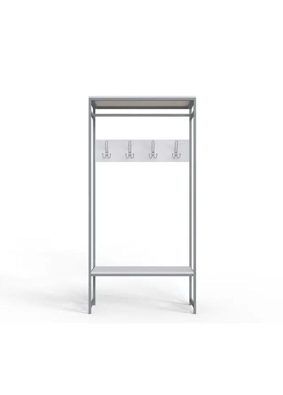 Вешалка модульная напольная Трелис 14 180x90x38 серый ДСП 16мм (FRD-104355) Ferrum-decor (353501696)