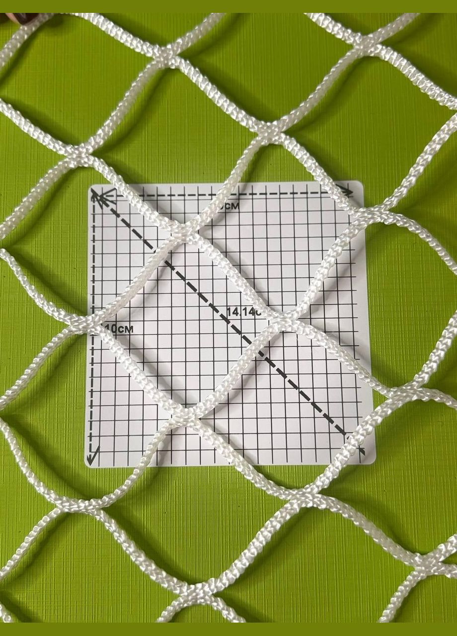 Сетка специальная защитно-улавливающая (ЗУС) полиамидная, ячейка 50 мм, ширина 3.7 м, узловая - защита от падения с высоты No Brand (363319560)