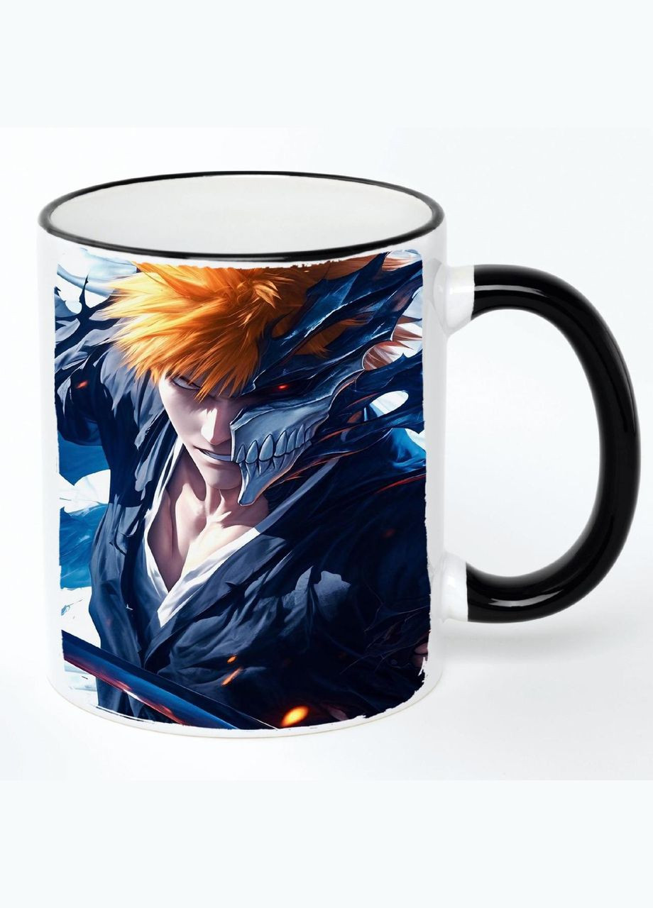 Чашка Бліч Аніме #014 (кухоль, кружка) Біла з чорною ручкою 330 мл No Brand (322713690)