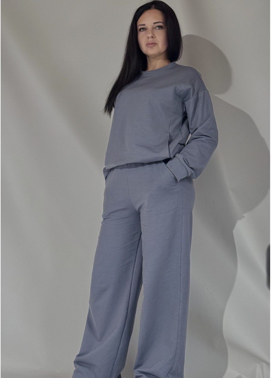 Костюм палаццо из ткани Пинье премиум качества в Шоколадном цвете. No Brand (361443715)