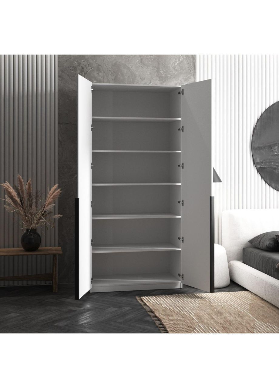 Двухдверный шкаф двухдверный с полками для одежды 1000x2200x500 (hm-26-sn) VAYS (363134664)