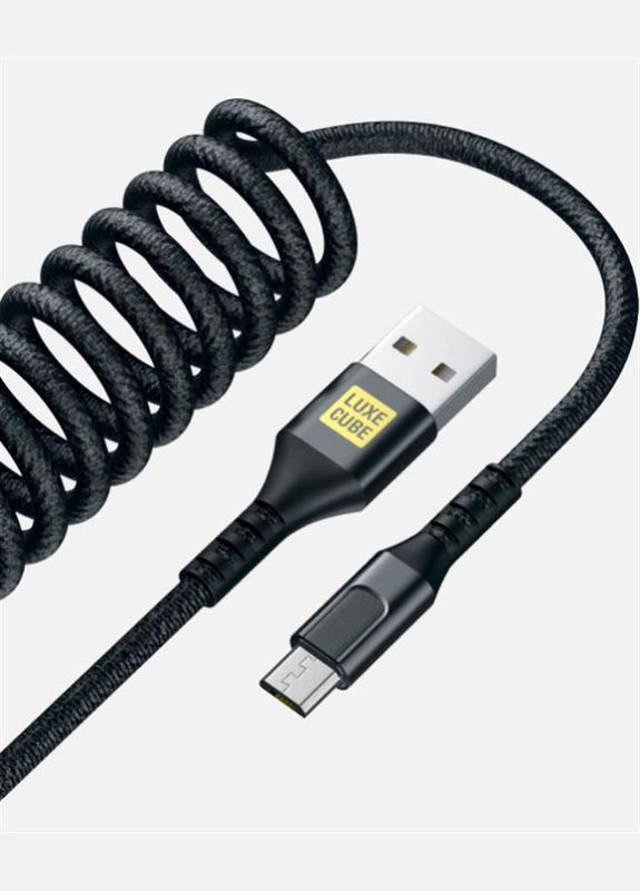 Кабель Dynamic USB - micro USB (M/M), 1.5 м, Black (4446689101236) Luxe Cube (336957733)