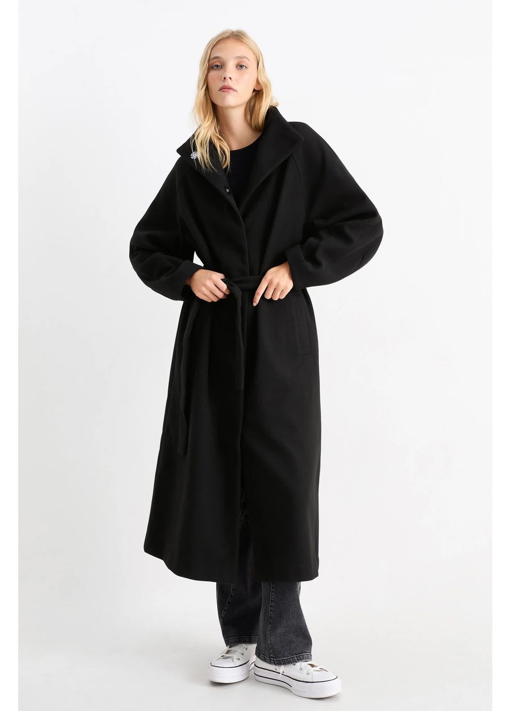 Черное демисезонное Пальто C&A