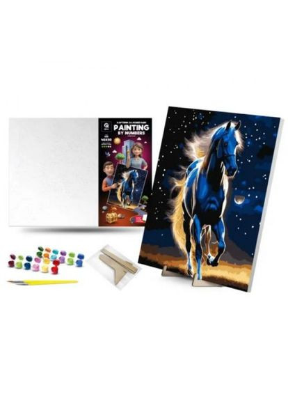 Картина по номерам на подставке "Гордый скакунок" (40х50 см) qbee (318015818)
