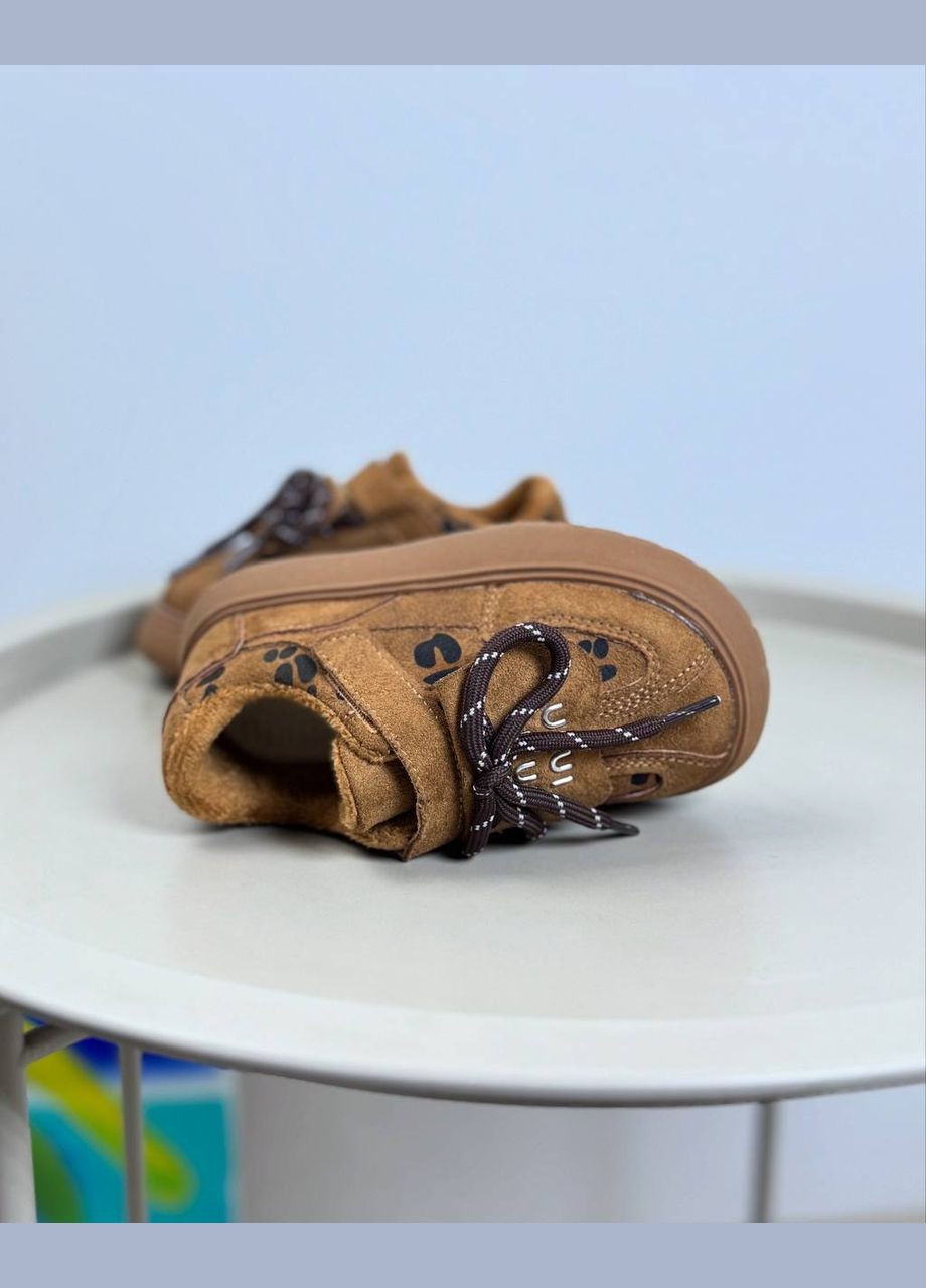 Коричневые повседневные осенние ботинки осенние детские коричневые 1495 No Brand