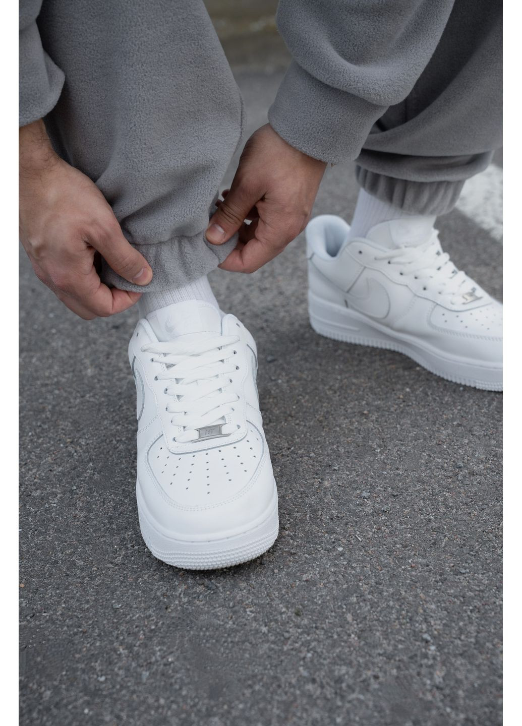 Серые кэжуал демисезонные джоггеры брюки Without