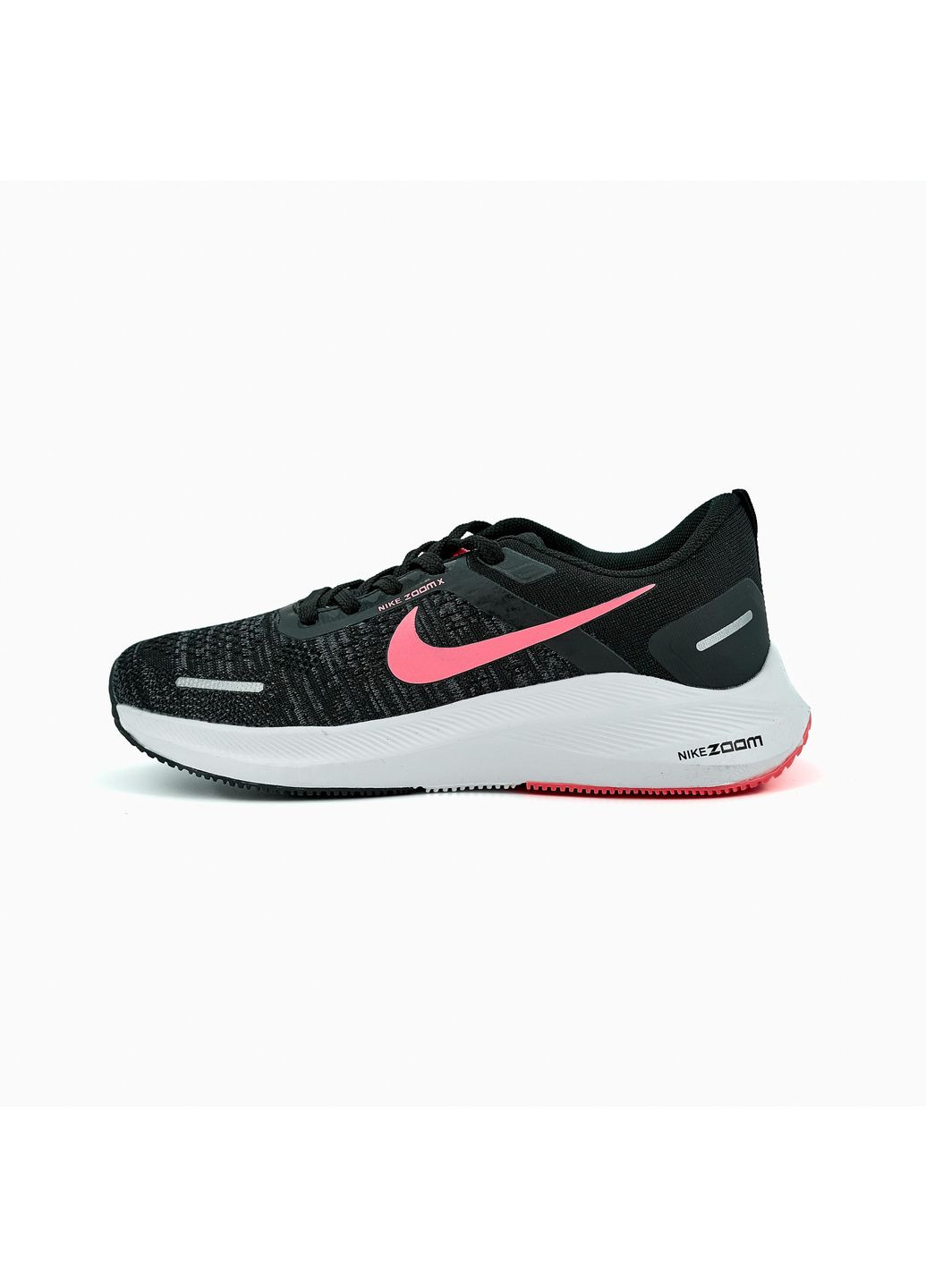 Рожеві Осінні кросівки чоловічі nike zoom x black white pink найк аір зум No Brand