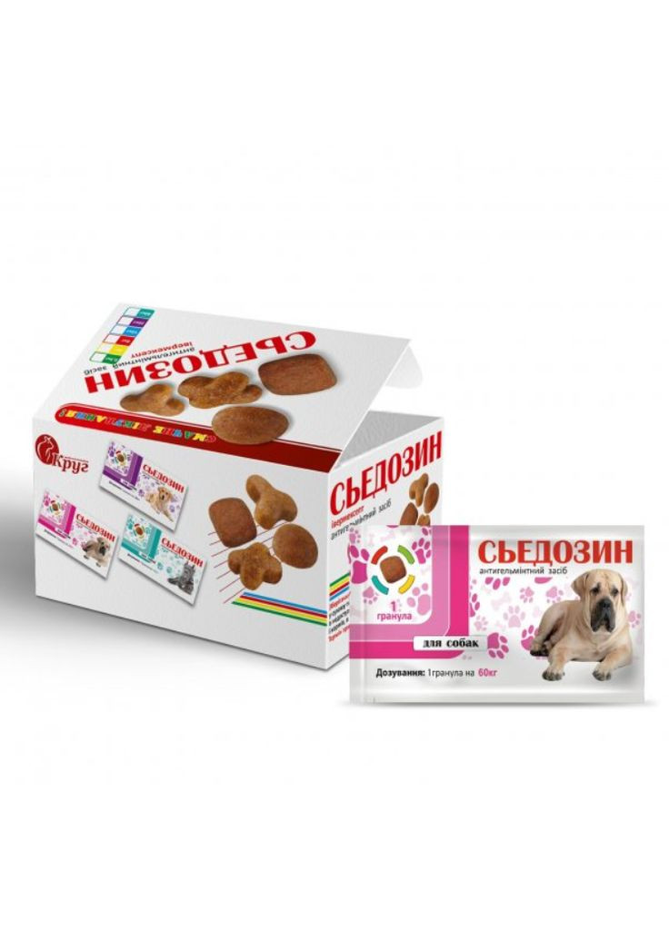 Сьедозин антигельминтик для собак, 1 таблетка на 60 кг No Brand (369151625)