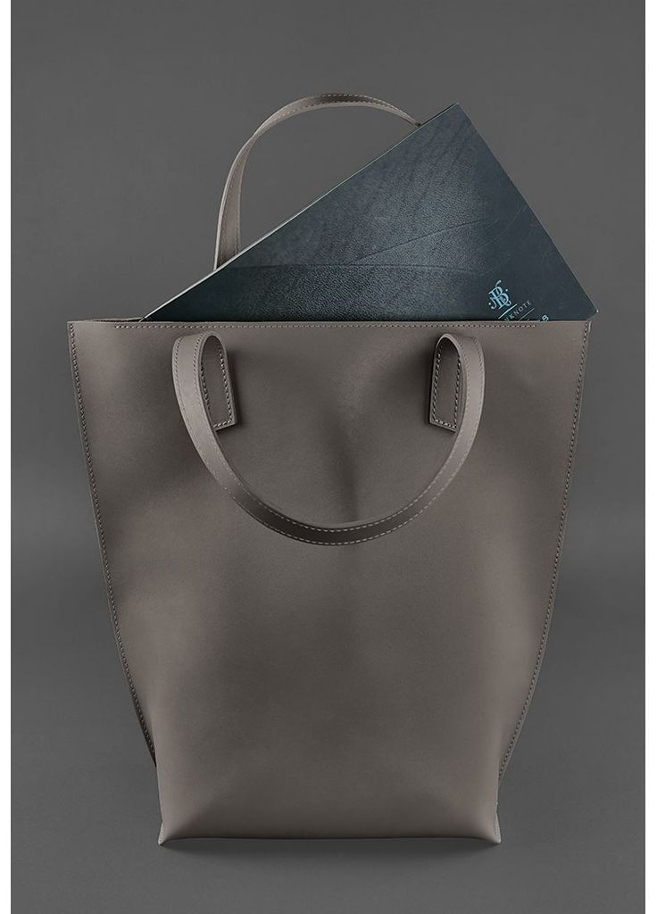 Кожаная женская сумка D.D. темно-бежевая BlankNote шоппер (348359317)