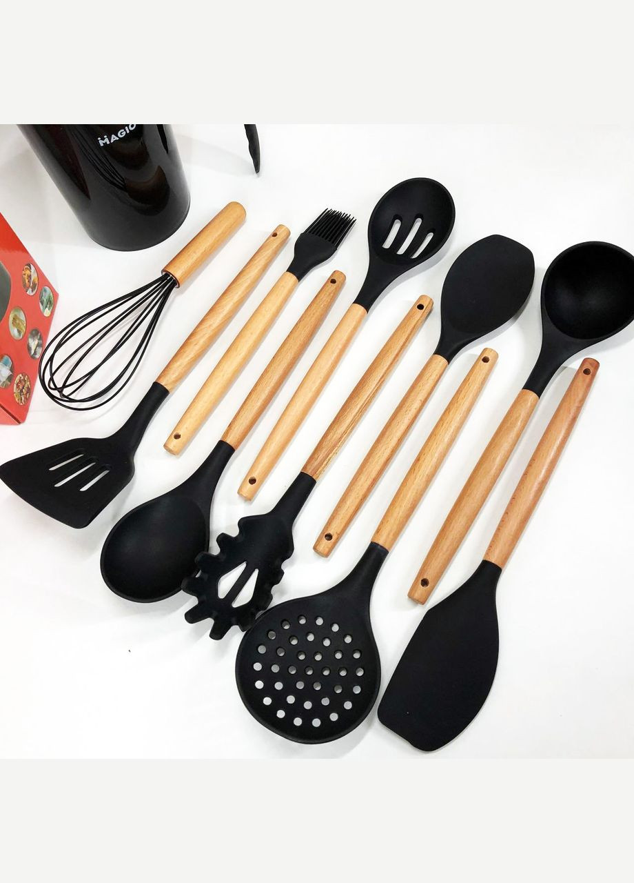 Набір кухонних предметів із силікону MG-1141, Силіконовий кухонний VD-866 набір кухарчук Magio (352769351)