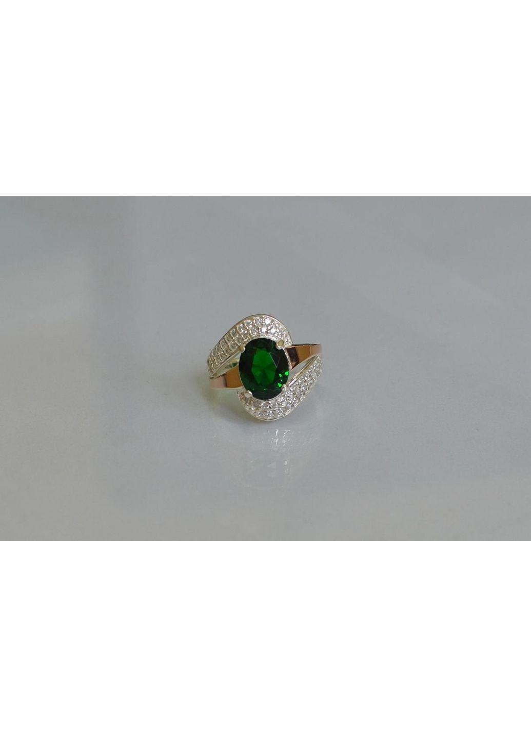 Каблучка срібна з золотими накладками Silver Style (367268290)