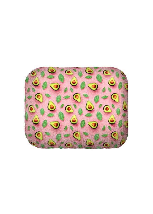Лежанка для собак Relax, рисунок "Авокадо на розовом", L, Ш 49 см, Дл 59 см, В 20 см WAUDOG (329745655)