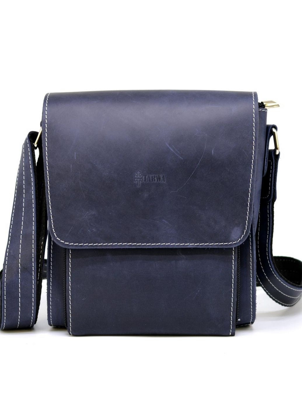 Мужская кожаная сумка через плечо 26х22х6 см TARWA (315869018)