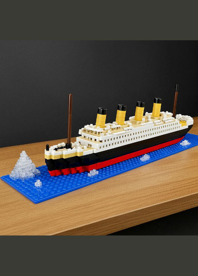 Конструктор детский большой корабль Титаник на 1878 деталей пластиковый разноцветный No Brand (328262700)