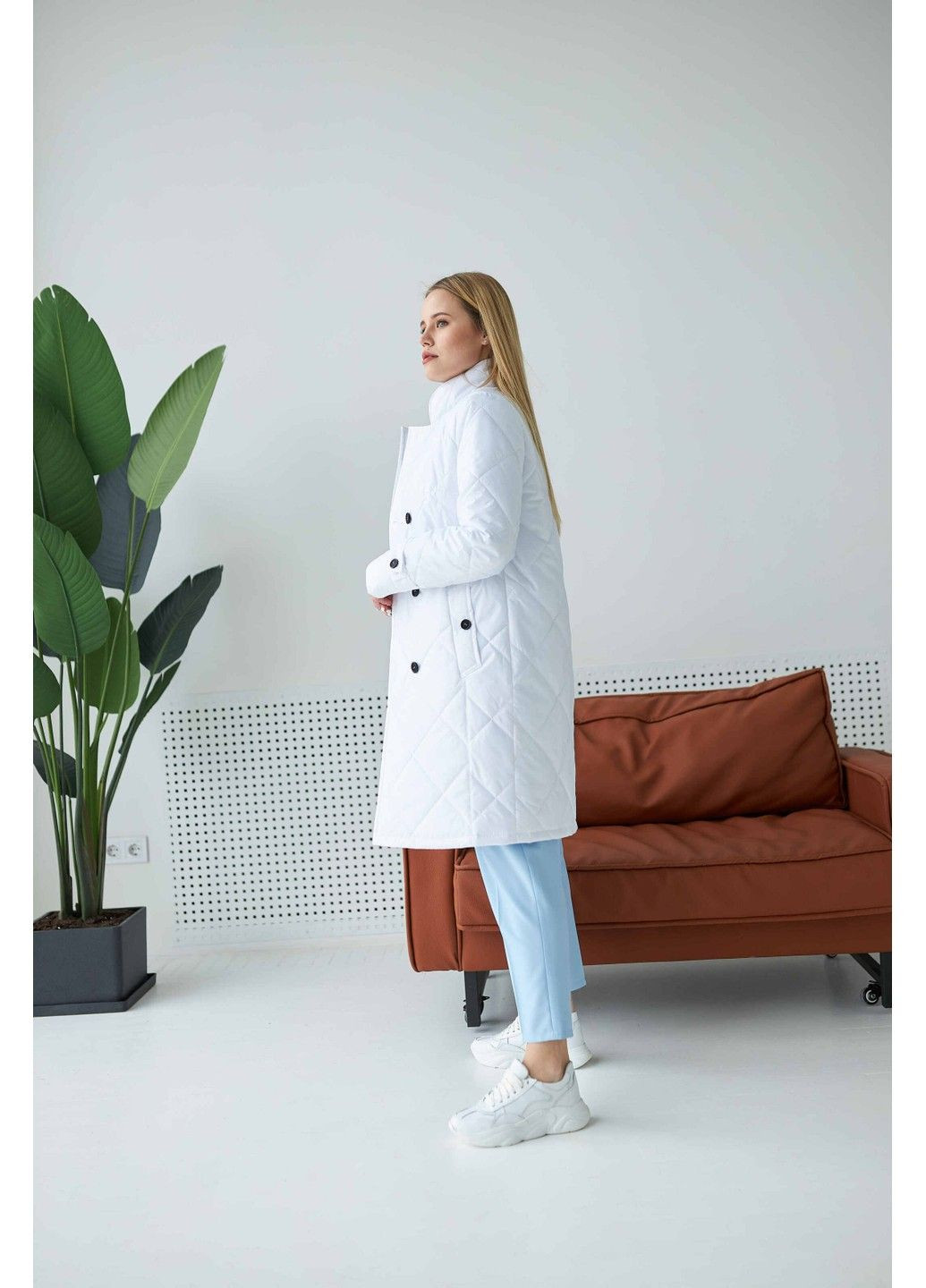 Белая демисезонная плащ гретта_белый Origa