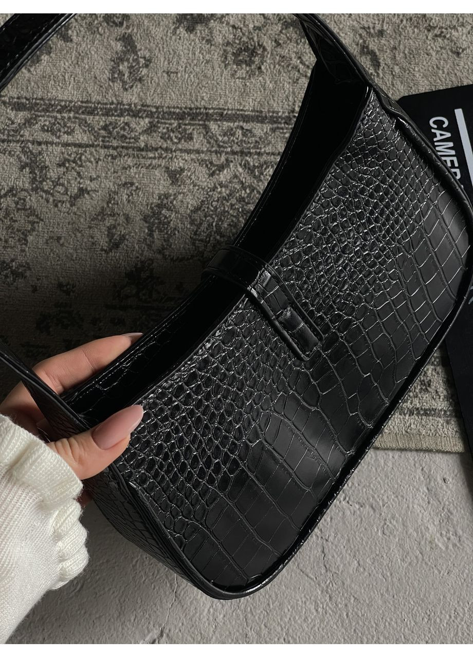 Жіноча сумка клатч Hobo Le 5 À 7 YSL чорний рептилія хобо No Brand (369935766)