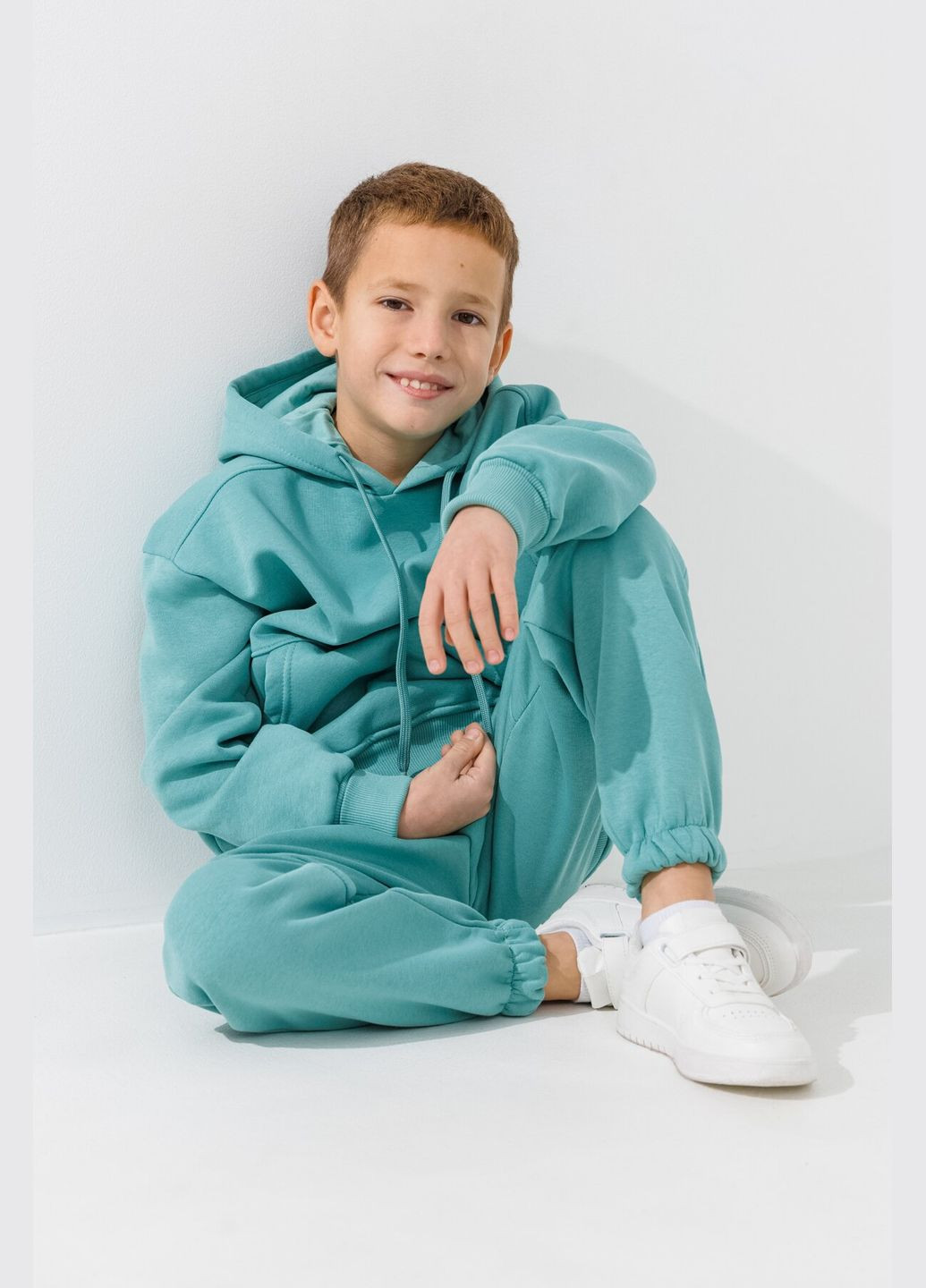 Костюм худи+штаны детский 7141 134 см Мятный shop (2000990752178) Waxmen (364619201)