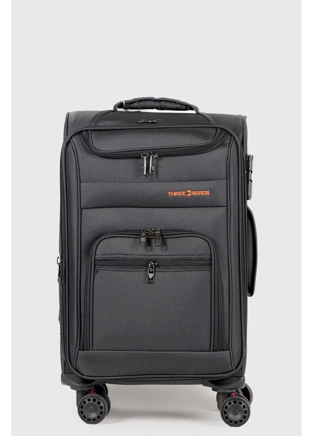 Маленький тканевый чемодан 6016-3-BL Three Birds (325985652)