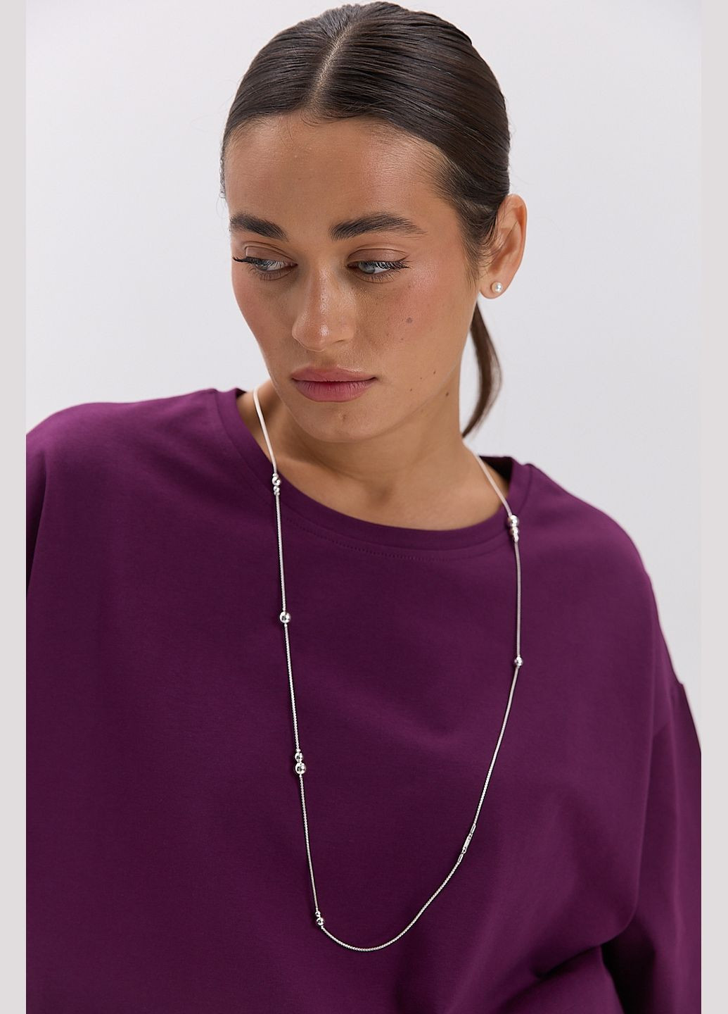 Женская oversize футболка коричневого цвета Arjen - (317233876)