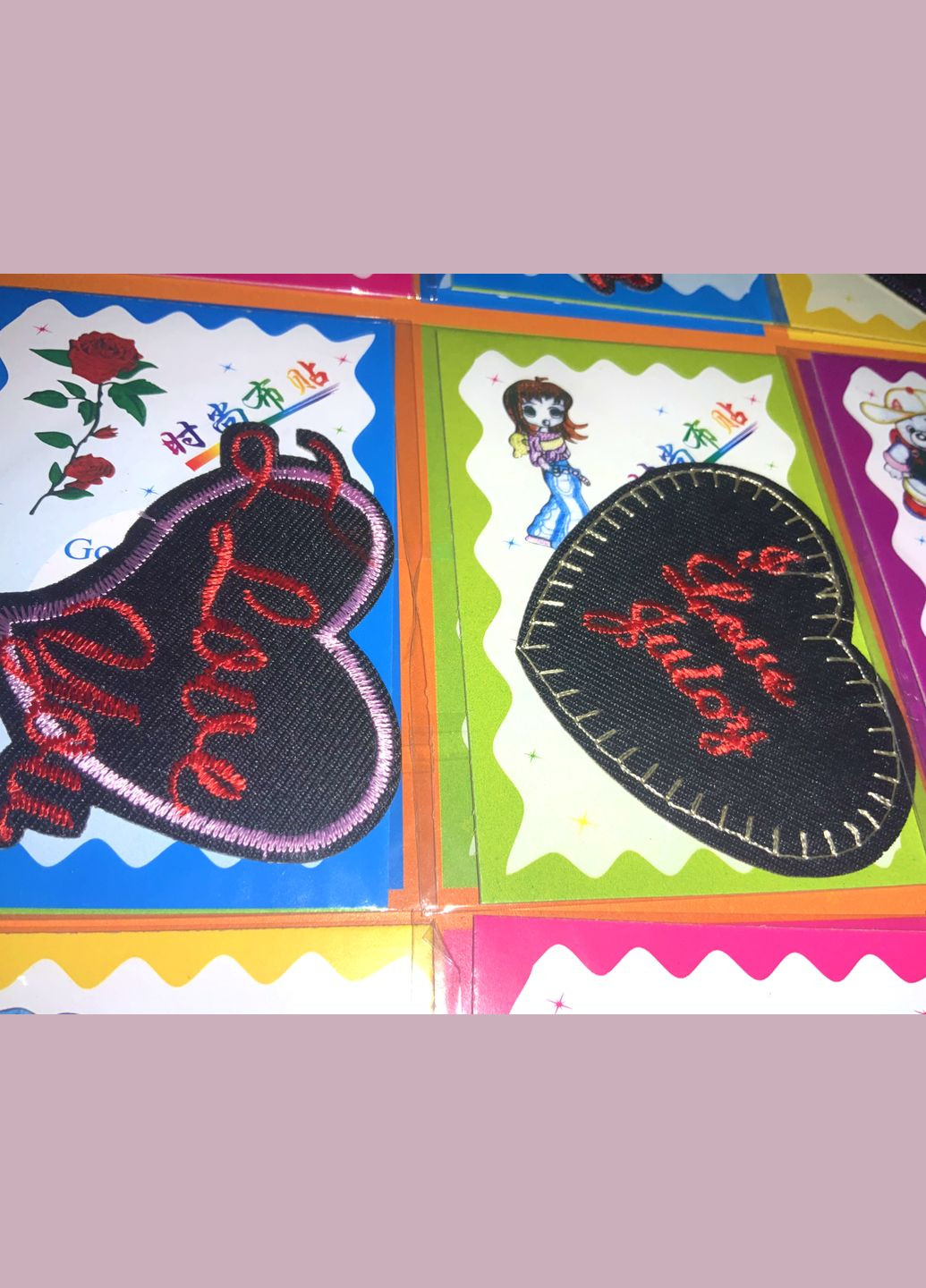 Аплікація для одягу нашивка №43 Серце 9шт/5х7см FROM FACTORY A43 (339104565)