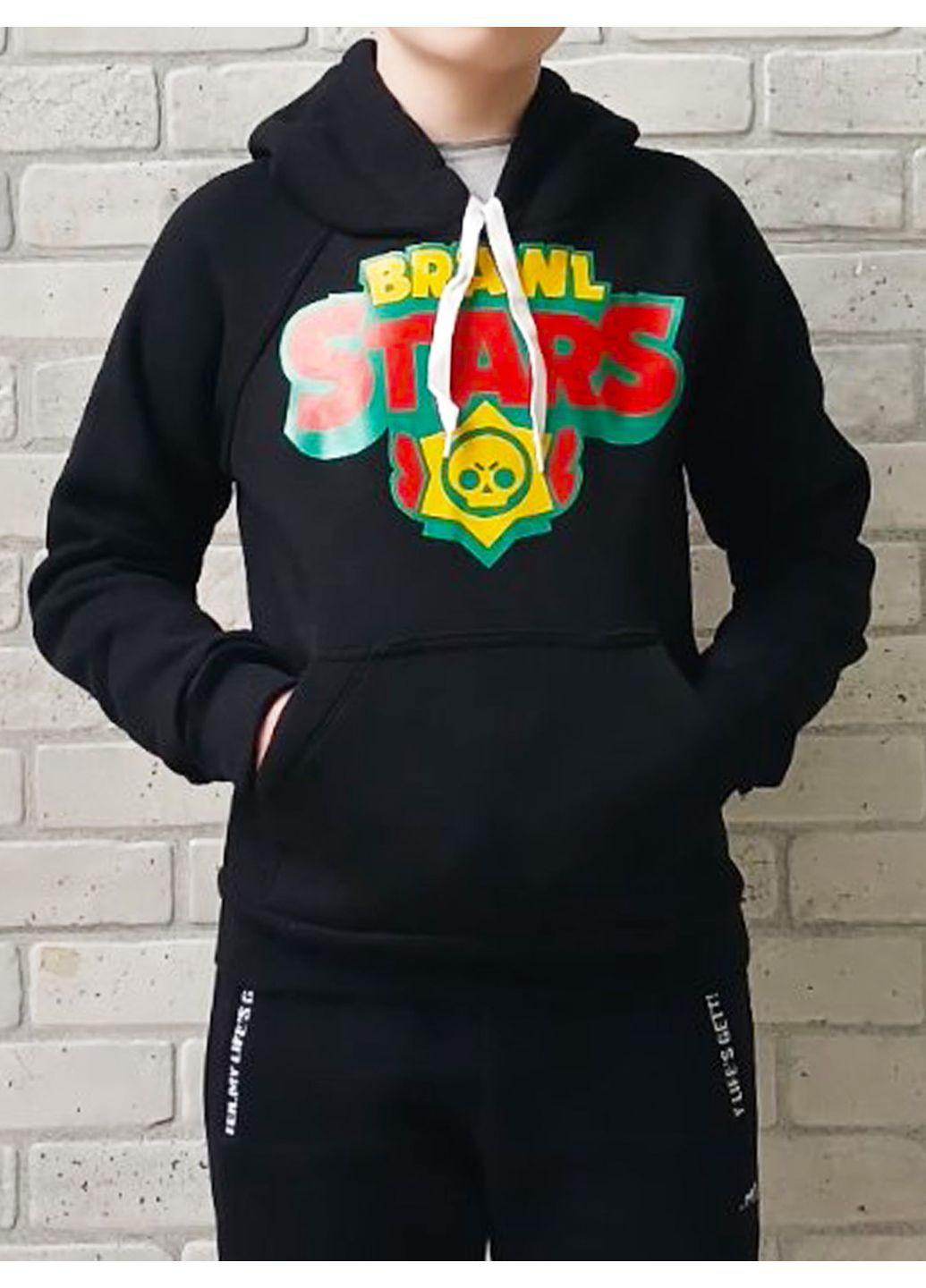 Дитячий теплий худі Brawl Stars для підлітка, зимова кофта з начосом, тринитка на флісі No Brand (370140726)